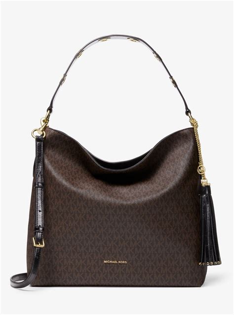 michael kors brooklyn large hobo bag|Michael Kors flat shoulder bags.